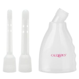 easy-to-clean transparent plastic bottle includes two interchangeable nozzles. Perfect for women or men!