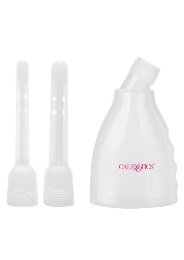 easy-to-clean transparent plastic bottle includes two interchangeable nozzles. Perfect for women or men!