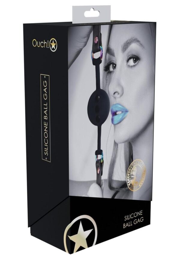 and features an iridescent finish on its hardware