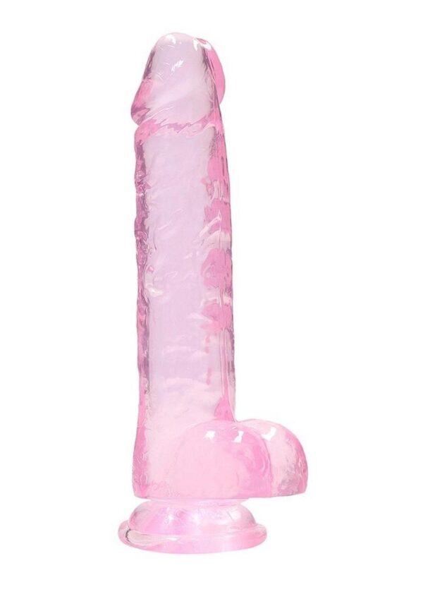 This REALROCK CRYSTAL CLEAR model has been designed with realistic balls for an enhanced lifelike experience. All come with a sturdy suction cup so you can stick it to practically any smooth surface. All REALROCK CRYSTAL CLEAR are phthalate-free