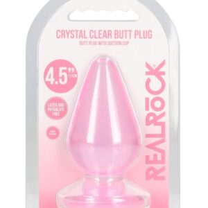 clear anal plugs. This plug can see right through you and will know exactly how you like it. The base functions as a suction cup for hands-free use. All REALROCK CRYSTAL CLEAR dildos and plugs are phthalate-free