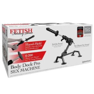 the Body Dock Pro Sex Machine provides a durable platform that boasts a steel frame with 4 powerful suction cup feet to stabilize motion during any sexual adventure! With an impressive thrust capability