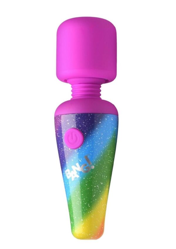 Elevate your self-love sessions with our high-performance vibrator! This rainbow mini wand comes power packed with 3 speeds and 7 varied vibration settings to customize your experience. The ergonomic design includes a flexible neck and wide head