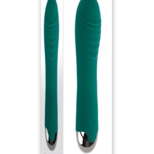 bulbous shape that finishes with a tapered tip. Specs:10 vibrating andamp; twirling speeds andamp; patternsMade from phthalate andamp; latex-free silicone andamp; ABSUSB rechargeable