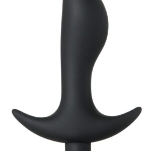 With an asymmetrical thumb-shaped tip and flared safety base