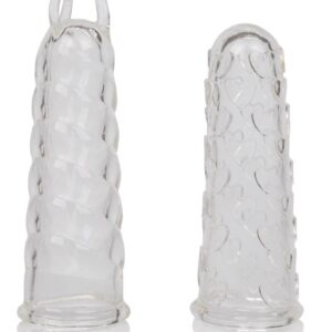 Enjoy new feelings of self-gratification with the versatile Finger Teasers. The easy to use finger stimulation sleeves are supplied in a pair for tantalizing erotic exploration that is limited only by your imagination. The contoured