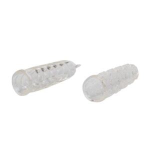 unscented phthalate free TPE. The exotic fingertip arousers are sensually swirled and textured with love heart shaped pleasure nubs