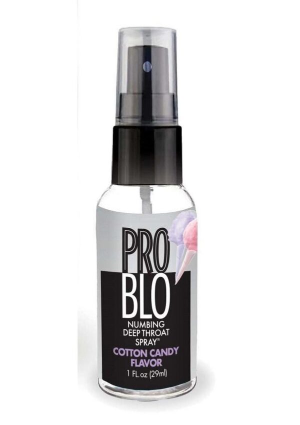 ProBlo Deep Throat Spray is an oral desensitizer designed to reduce your gag reflex and any discomfort you might experience while performing oral sex. The fast-acting spray uses a fine mist infused with Benzocaine to gently numb the sensitive