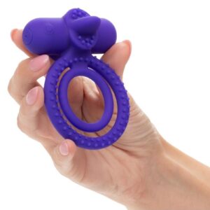 this innovative ring ensures both partners enjoy heightened sensations and deeper connections. The Silicone Rechargeable Dual Climaxer offers 12 intense functions of vibration