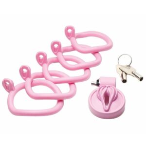 this chastity cage ensures total restraint and prevents any chance of self-gratification. With five ring sizes available