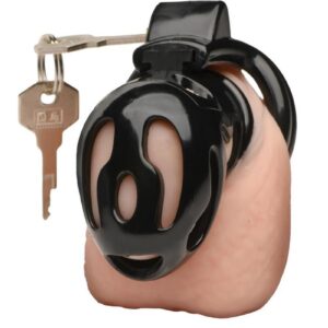 along with a hole at the tip for effortless urination. Experience long-term confinement with a balance of security and ease.   Your Keyholder turns the key in the lock and then places the key around their neck. As they gaze down at you