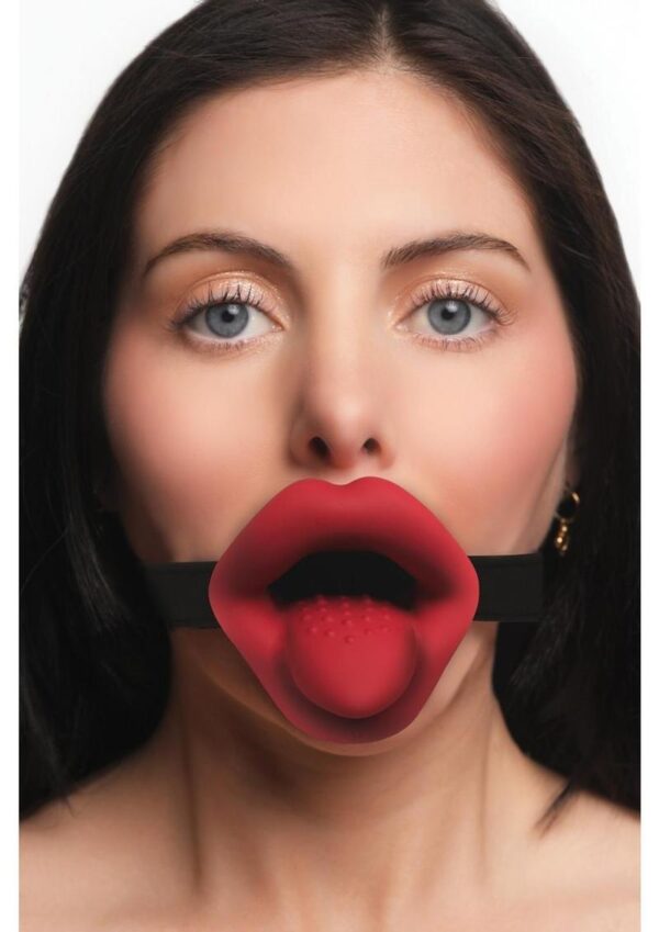 Indulge in next-level pleasure with the Vibrating Sissy Mouth Gag