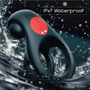 an easy one-button control lets lovers toggle through a full ten varying patterns and intensities with one tap of a finger! With the wider strap behind the testicles