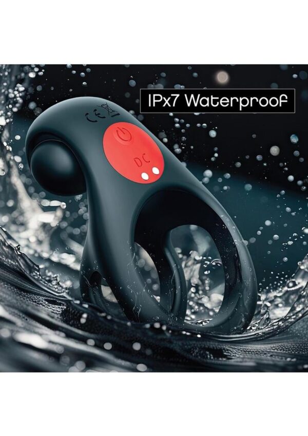 an easy one-button control lets lovers toggle through a full ten varying patterns and intensities with one tap of a finger! With the wider strap behind the testicles