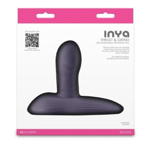 this grinding pad is made from body-safe silicone. Rechargeable. Water Resistant. Suitable for use with all lubricants including silicone lubricant. Scan QR code on box for app download. 6 speeds / 6 functions. IPX7 waterproof rating.
