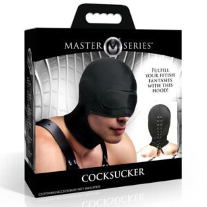 an enticing hood for those who crave an edge in their intimate adventures. Featuring a built-in