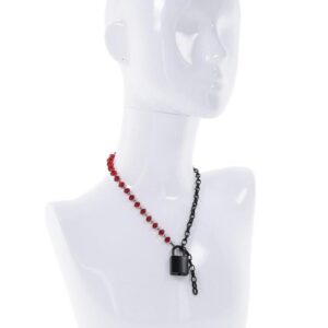 creating a striking piece that balances beauty and boldness. Secured with a lock