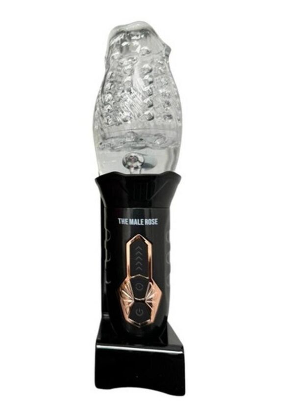 Introducing The Male Rose (original) rechargeable vibrating rotating masturbator