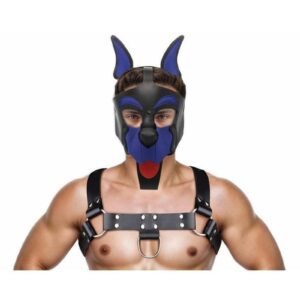 panting tongue hanging out! Removable Tongue and Muzzle: The muzzle and tongue are removable anytime you want to use your mouth! Use the snaps to put them on or take them off! One Size: One size fits most heads. Vegan Leather: This vegan leather looks like the real thing and is easy to keep clean!  Step into your primal side with this pup hood! Designed for maximum visibility