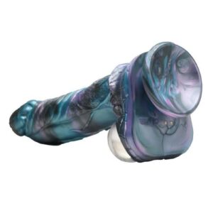 and grooves! Enjoy the tapered tip and the slight curve as you ride! Auto-Thrusting and Vibrating!: This dong does the work for you! Explore 3 thrusting speeds