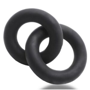 SHACKLE chained linked cock + ball rings  Two linked cock or ball rings Double up as a max cockring Each ring a different size for fit choice Super-stretchy Velvet-smooth deep black color NIGHT EDITION special softer silicone blend  SHACKLE linked double-ring cockringsandhellip;soft silicone rubbery blend SPECIAL EDITION new from OXBALLS: NIGHT EDITION OXBALLS new 2-link rings cockring NIGHT EDITION in our lush rubbery SILSOFT SILICONE blend and a smooth