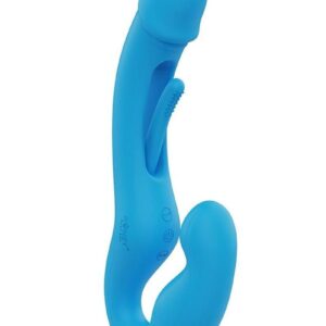 while the G-spot-targeting head fits securely and pleasurably in the vaginal canal. The narrow neck makes it easy to squeeze
