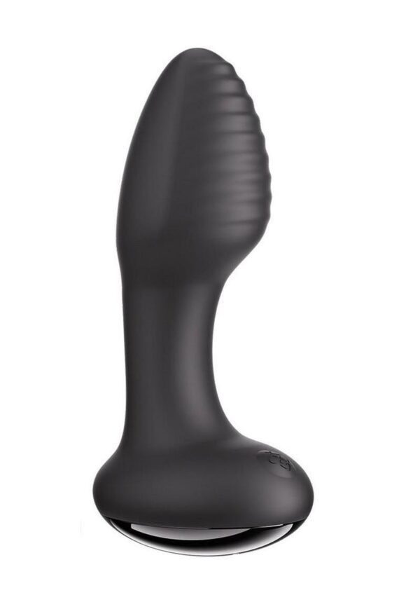Dual Action Rotating andamp; Vibrating Butt PlugShaped for full contact stimulation