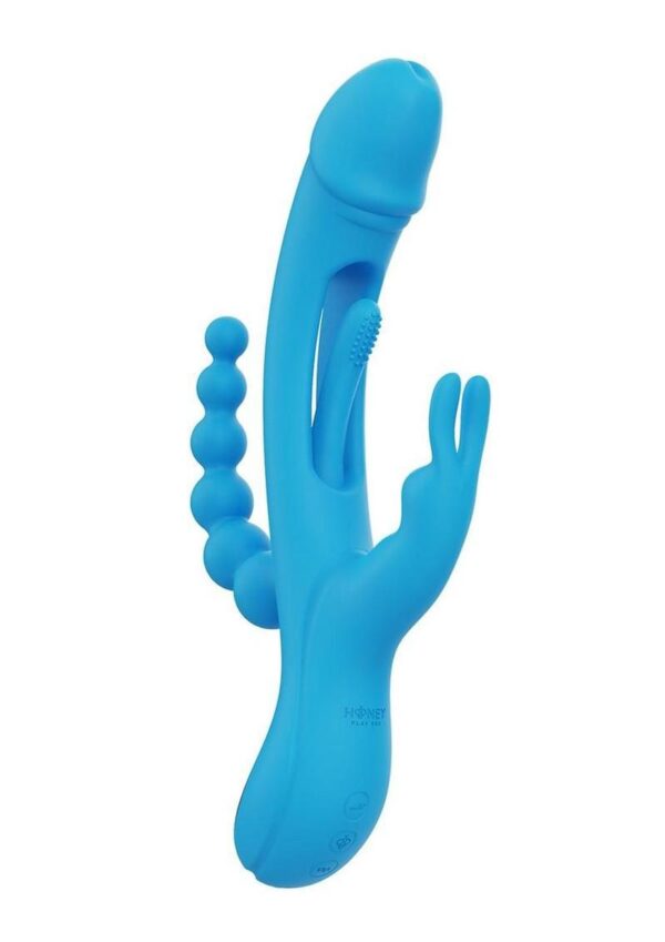 Looking for a vibe to sweep you off your feet? This app-controlled vibe reinvents your orgasms with four times the stimulation. A curved shaft with a penis tip reaches deep inside you