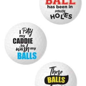 Golf Balls with nasty sayings on them