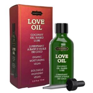 LOVE OIL is a coconut oil-based lube and all-over body glide crafted from 100% natural