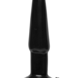 with 3 inches of girth. The tapered body gives a comfortable feeling and flared base holds the toy secure. Made from PVC