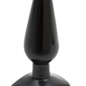 with 5 inches of girth. The tapered body gives a comfortable feeling and flared base holds the toy secure. Made from PVC