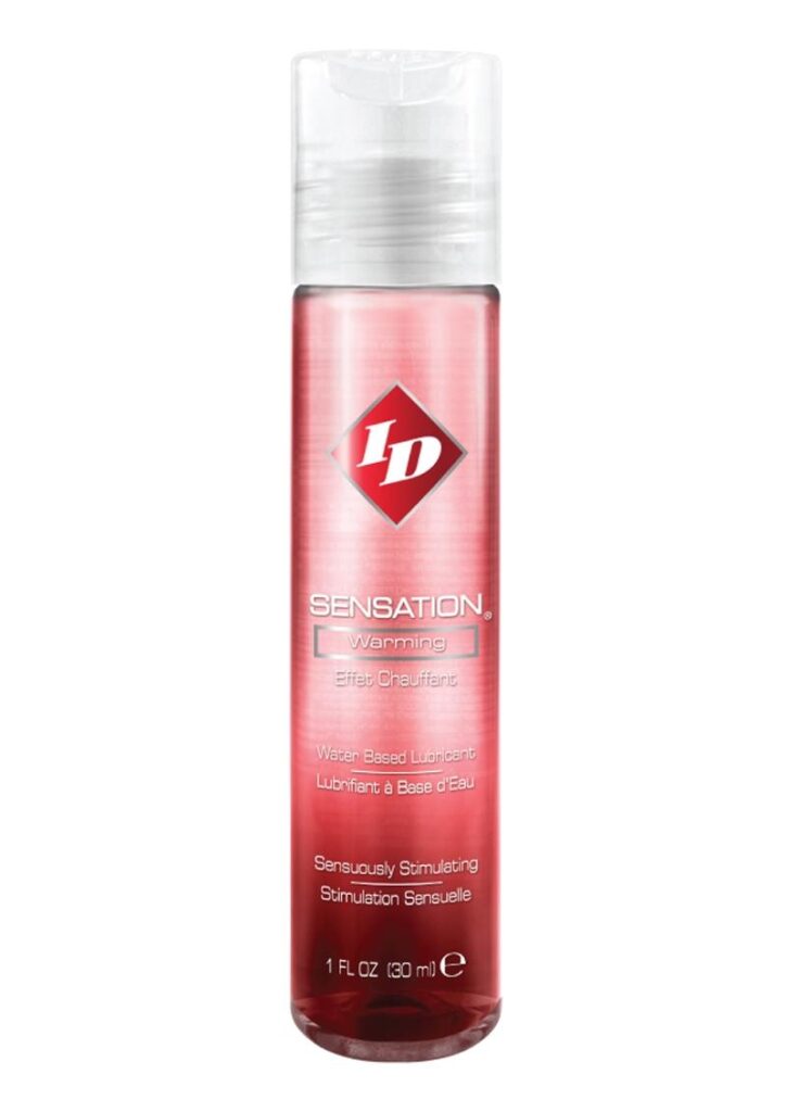 ID Sensation ignites the hottest bedroom adventures! ID Sensation is a light and silky water-based warming liquid that glides sensuously over your skin. ID Sensation fuels passion for those desiring blazing bedroom experiences. To ignite your life further