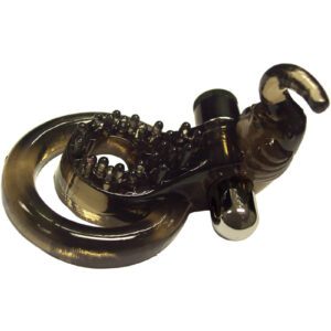 Vibrating erection keeper and clitoral exciter. Powerful multi-speed mini vibrator. Phthalate-free and super stretchy silicone. Pure pleasure for two!
