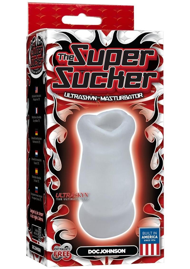 the masturbator with a real-mouth sensation! Our Super Sucker is ideal for guys that need extra stimulation to satisfy their cravings. Slip your penis in and feel the pronounced ribs that will deliver instant satisfaction. Made of ULTRASKYNABS Plastic for an incredibly lifelike feel