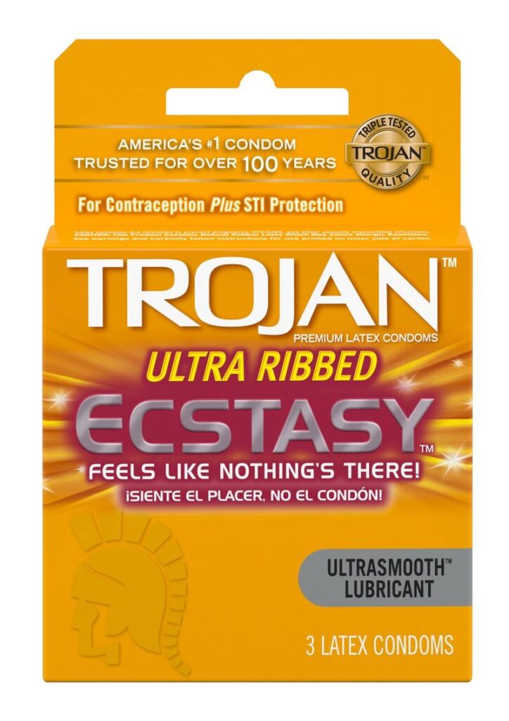 Trojan Ecstasy Condoms feature a revolutionary design that lets you feel the pleasure
