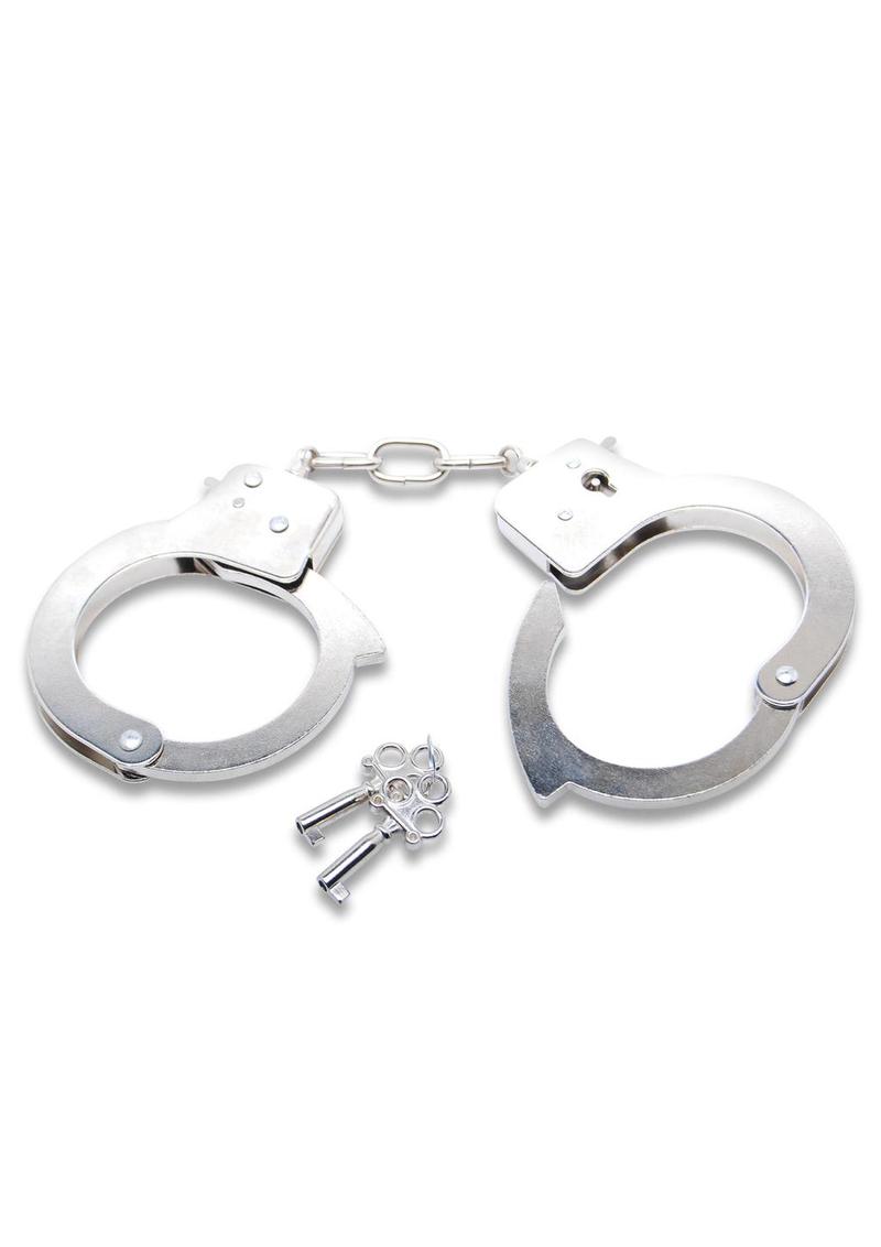 Break out these handcuffs when it`s time to commit a few moving violations. Made of nickel-plated steel