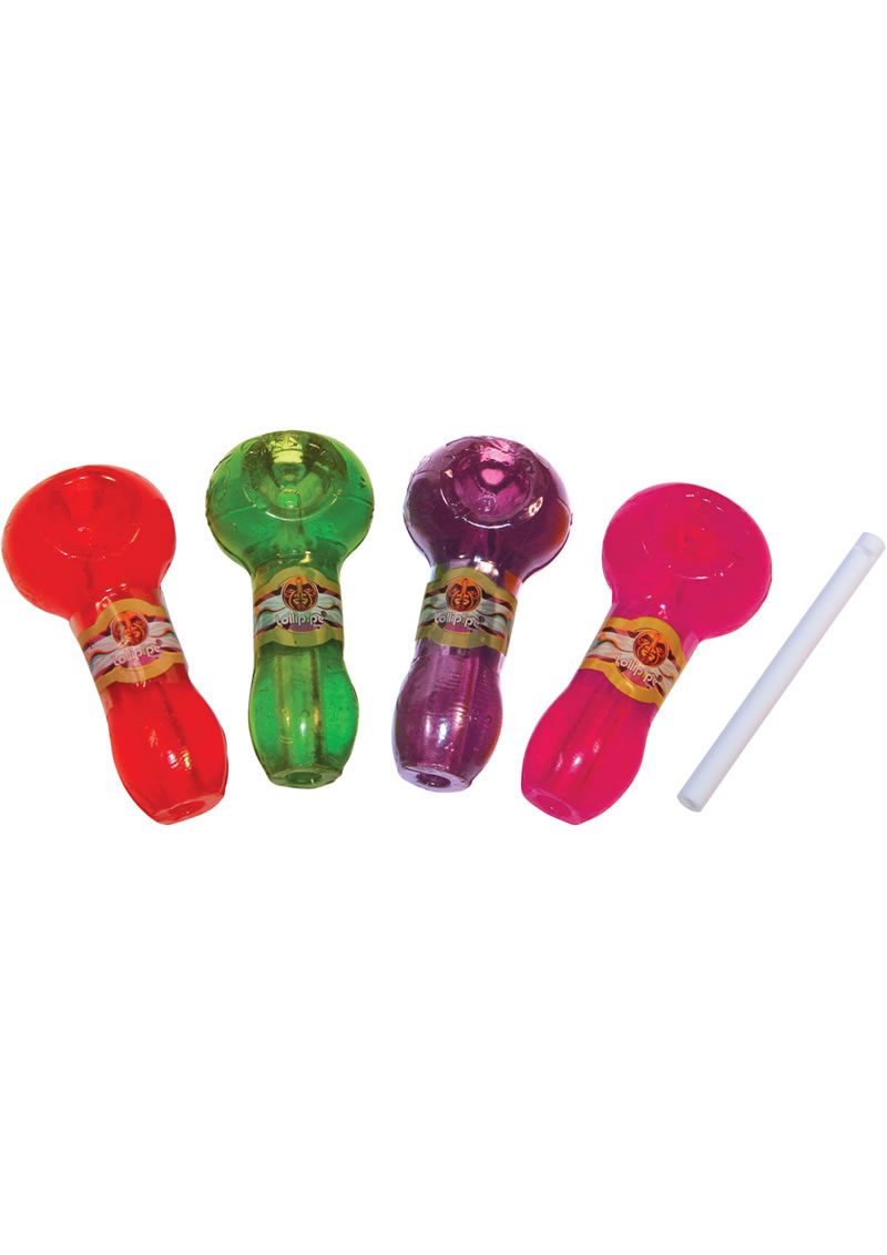 Lollipipe 100% edible candy tobacco pipe!!! Each individual box contains: 1 reusable pipe tote-bag; 1 plastic toke tube; cigar band for ez no-stick handling flavors include: strawberry