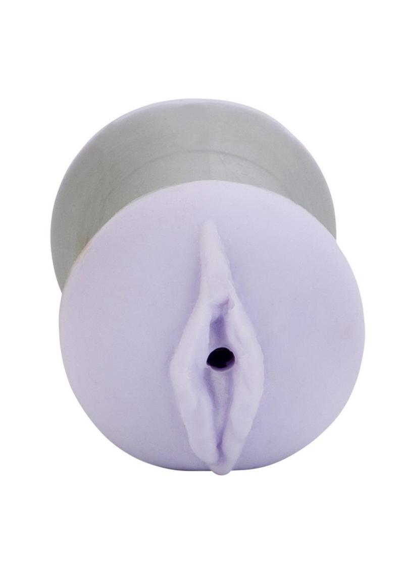 Travel Gripper Dual Density Stroker - Mouth and Pussy - Purple - Image 4