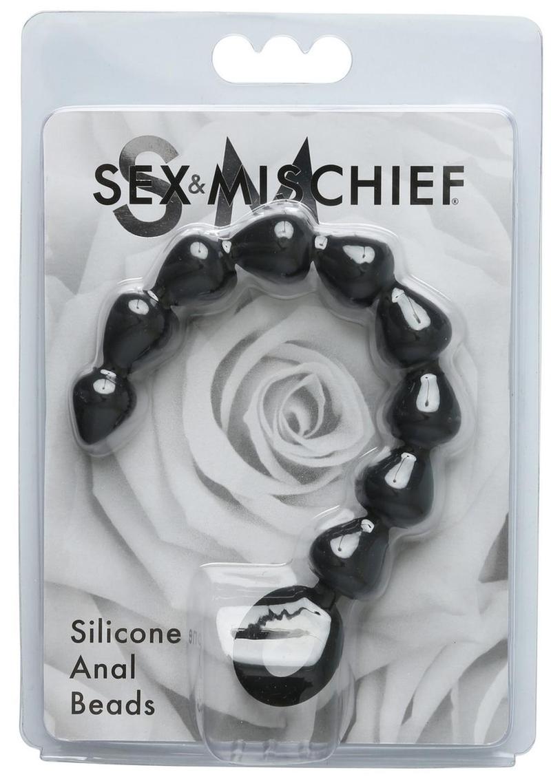 phthalate-free black silicone anal beads feature nine beads of pleasure measuring 9 inches in total length with each bead approximately .89 inches in diameter. A smooth seam and plastic pull removal ring at the end make these beads comfortable and fun to use!