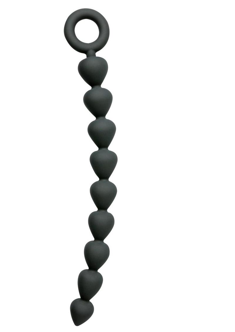 Sex and Mischief Silicone Anal Beads - Black - Image 3