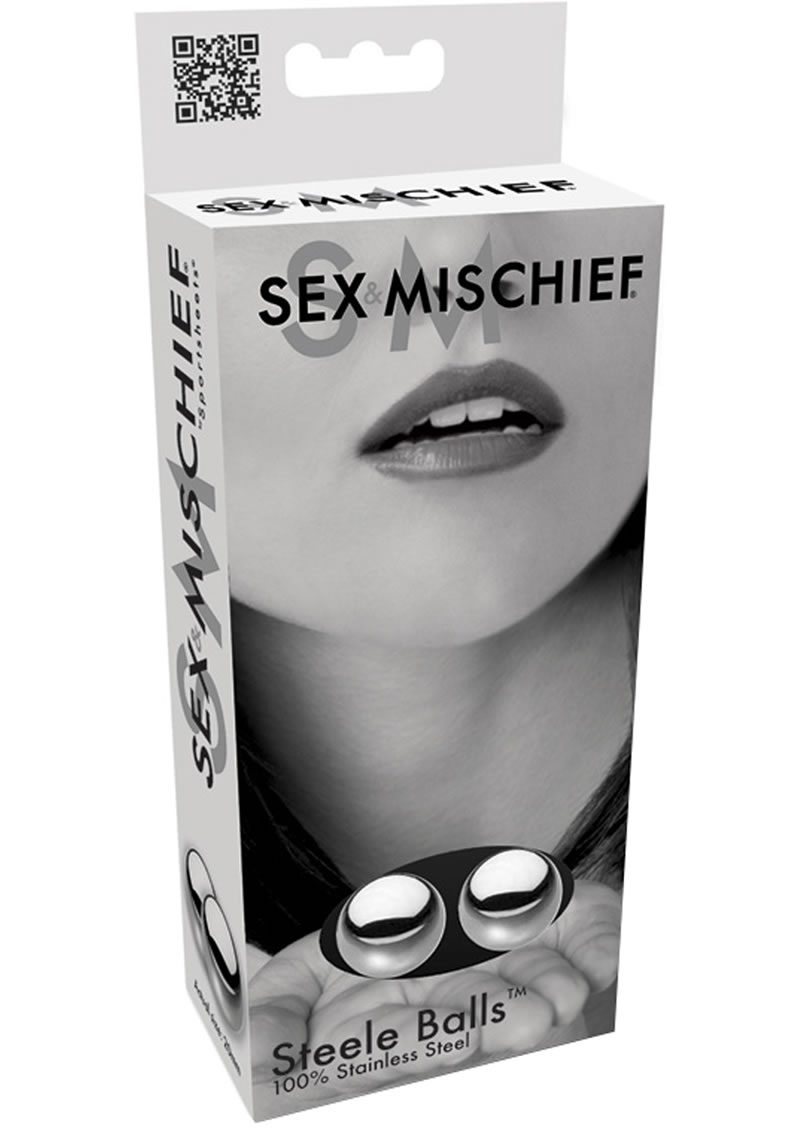 Sex and Mischief Steele Balls Stainless Steel Kegel Balls - Silver - Image 2