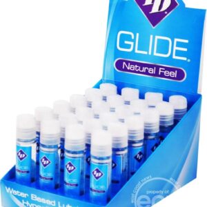 ID Glide provides you with all the slip you could ask for in a water-based lubricant! Use it during intimate moments between you and your partner for an exceptional sensual experience. Use it by yourself and delight in your own moments of bliss while kicking off some stress. Use it on your toys and enhance the sensation for a more enjoyable time. This lubricant is good to use in just about any sexual encounter you might find yourself in. Looking for the best water-based personal lubricant? Glide is by far the best water-based lube option for intimate moments.ID Glide is condom compatible as the formula it consists of was rigorously tested to ensure condom compatibility. Having been put through such thorough tests ensures that this lubricant won`t negatively affect latex-based or polyurethane products like condoms. This also means that it is safe to use with your favorite adult toys. Furthermore