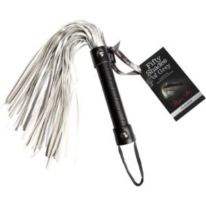 this faux leather flogger whip stands out against traditional bondage gear as an exquisite tool of sadism. Delivering teasing strokes and sharp licks