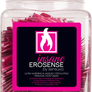 Erosense Insane is the most intense personal moisturizer on the market. When it is inserted vaginally
