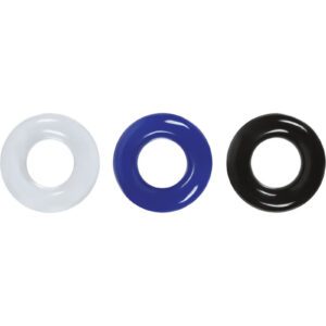 The Stamina Rings feature 3 colors of your favorite super stretchy TPE rings for varied combinations of play. Suitable for all lubricants