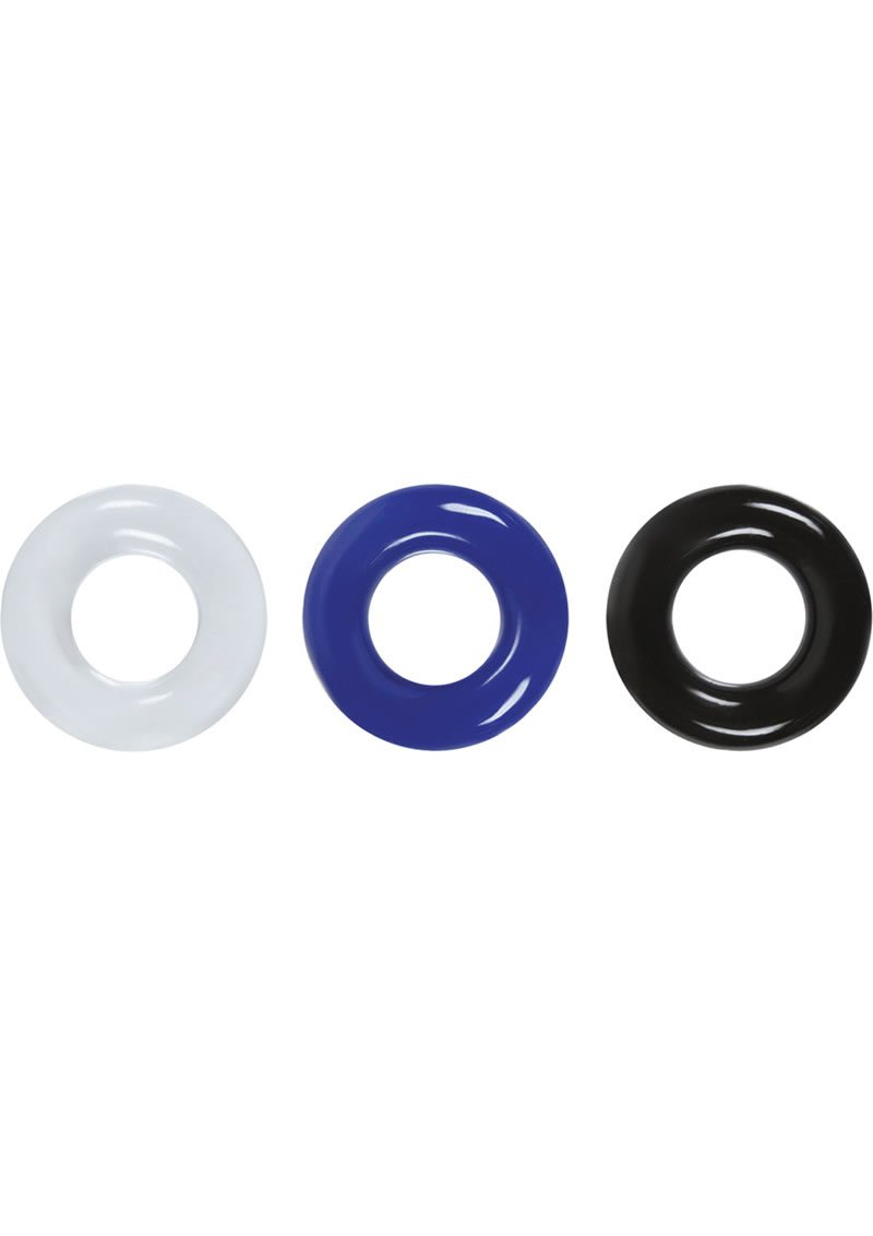 The Stamina Rings feature 3 colors of your favorite super stretchy TPE rings for varied combinations of play. Suitable for all lubricants