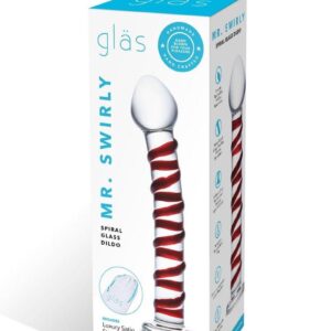 clear-glass shaft. This raised spiral stimulates and massages for greater pleasure