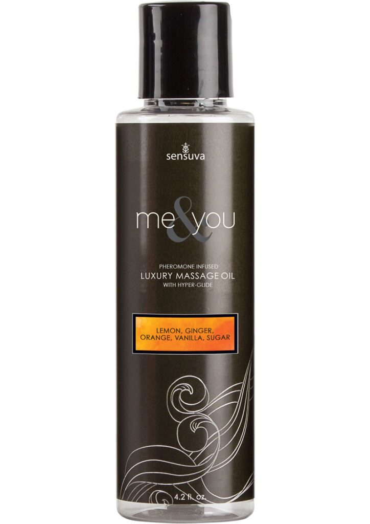 our pheromone-infused luxury massage oil is made with a blend of body-enriching moisturizers