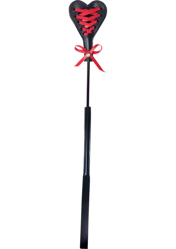 Create unique sensations with our new Heart Beat Crop. One side is smooth for spanking